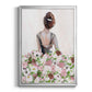 Beautiful Floral Contemplation I - Modern Framed Canvas Print