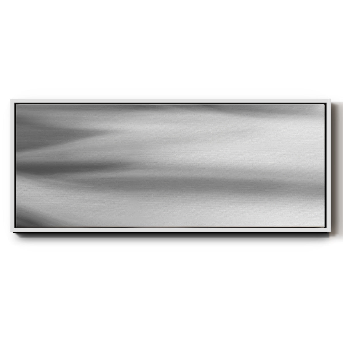 Black & White Water Panel VII - Floater Framed Canvas Print