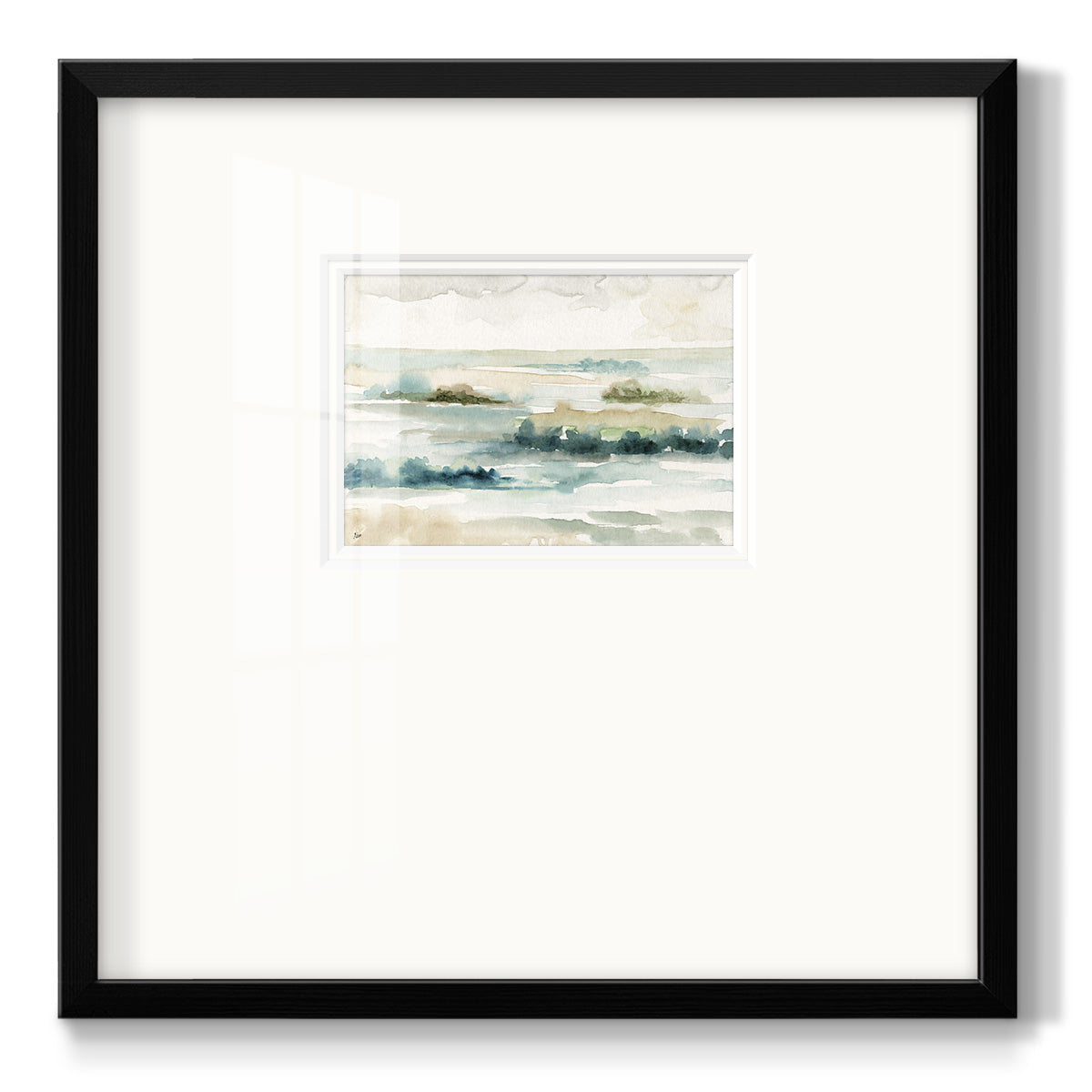 Pastel Panorama - Double Matboard Framed Print