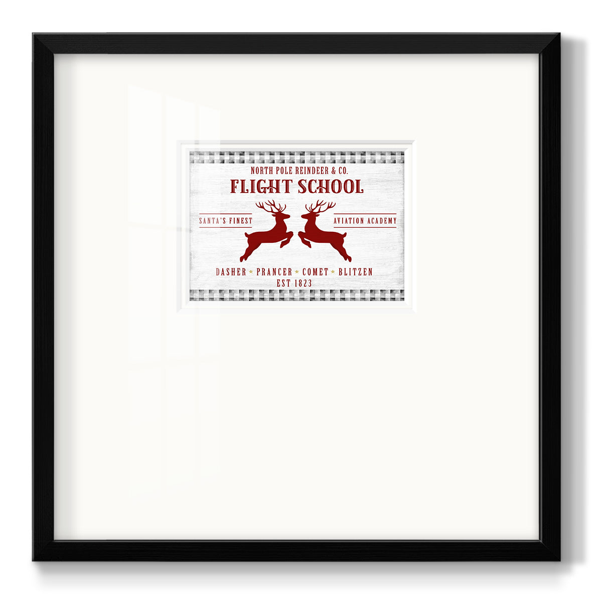 Flight School Premium Framed Print Double Matboard