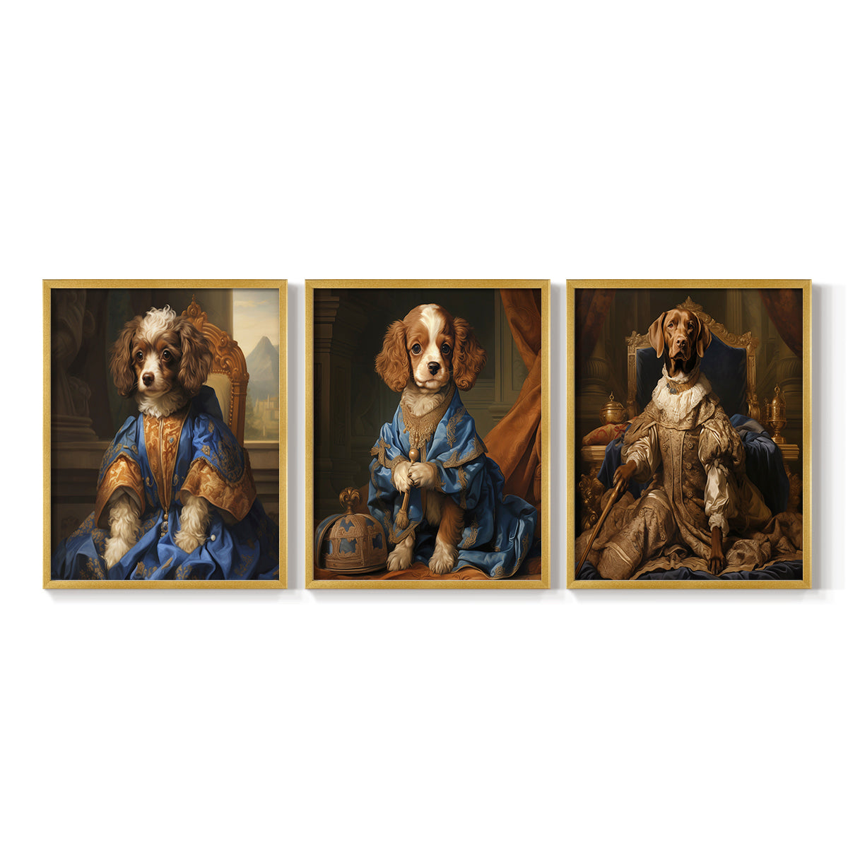 Royal Animals Series LIX - Restickable Framed Art Set