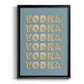 Vodka - Modern Framed Canvas Print