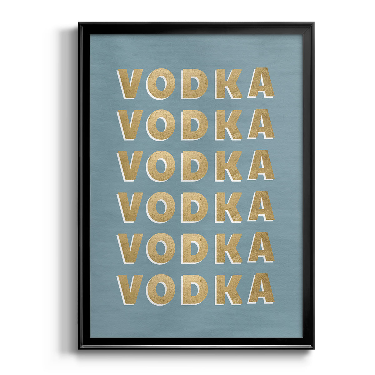 Vodka - Modern Framed Canvas Print