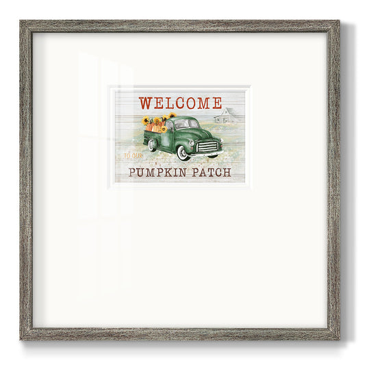 Pumpkin Patch Premium Framed Print Double Matboard