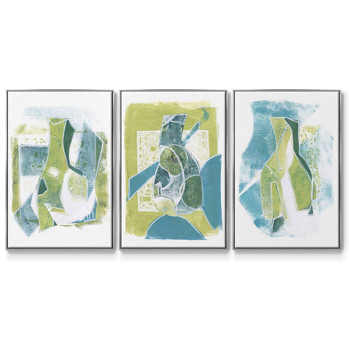 Jubilee Jugs III - Framed Premium Gallery Wrapped Canvas L Frame 3 Piece Set - Ready to Hang