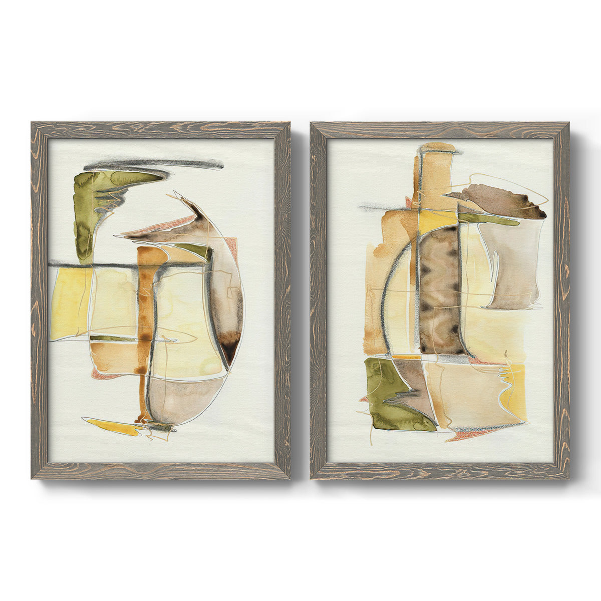 Brown Sugar I - Premium Framed Canvas 2 Piece Set - Ready to Hang