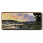 The Seine at Bougival in the Evening, 1870 - Floater Framed Canvas Print