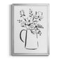 Sketchy Bouquet I - Modern Framed Canvas Print