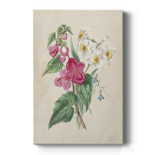 Antique Garden Bouquet IV - Canvas Art Print