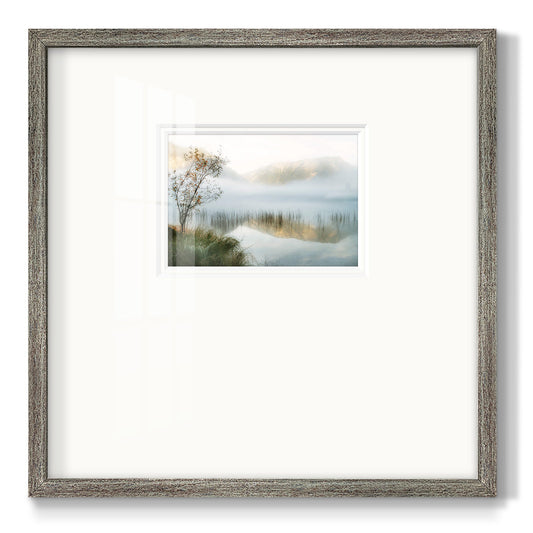 Golden Mirror of October Premium Framed Print Double Matboard