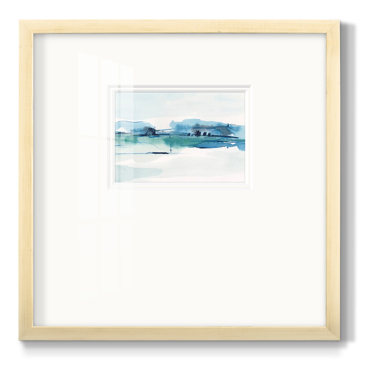 Ultramarine Vista II - Double Matboard Framed Print