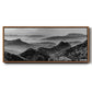Mountains of the Great Wall - Floater Framed Canvas Print