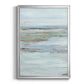 Muted Misty Marsh I - Modern Framed Canvas Print