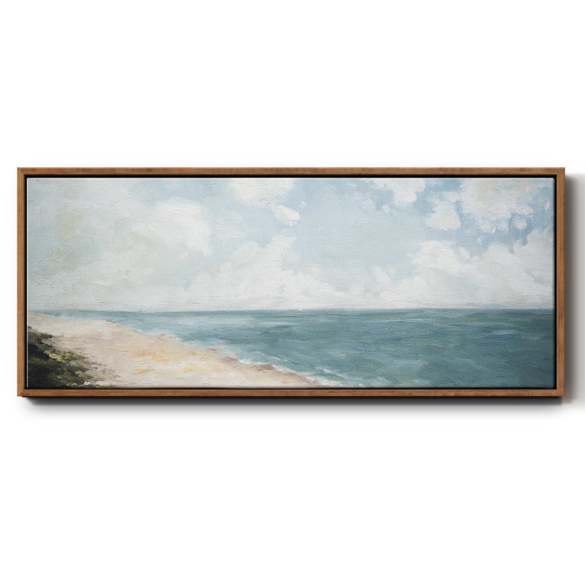 Beach View - Floater Framed Canvas Print