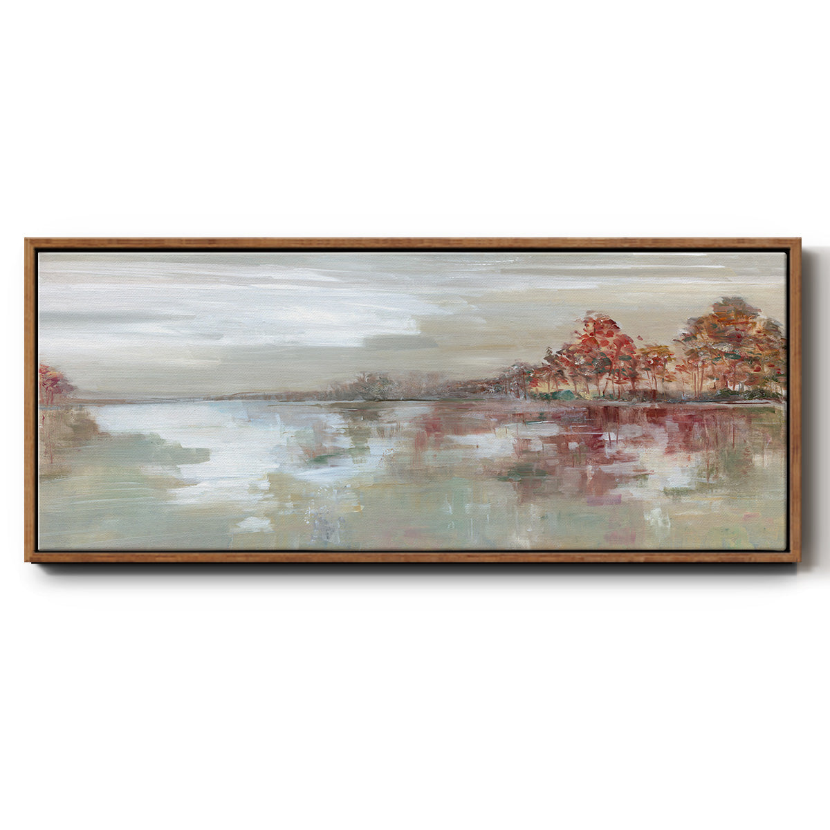 Scenic Sunrise - Floater Framed Canvas Print