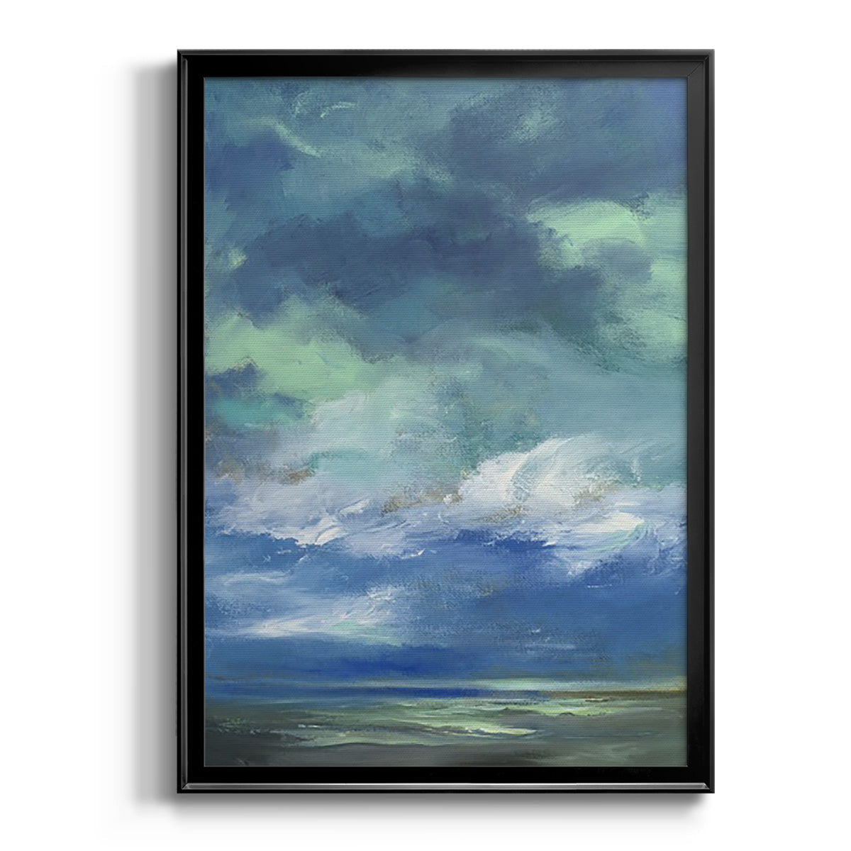 Island Morning - Modern Framed Canvas Print