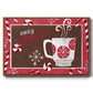 Cozy Cocoa Christmas Collection A - Framed Gallery Wrapped Canvas in Floating Frame