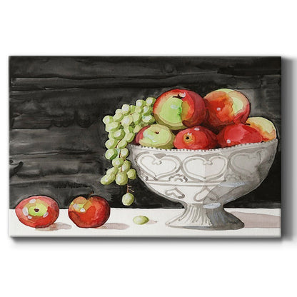 Watercolor Fruit Bowl I - Canvas Art Print