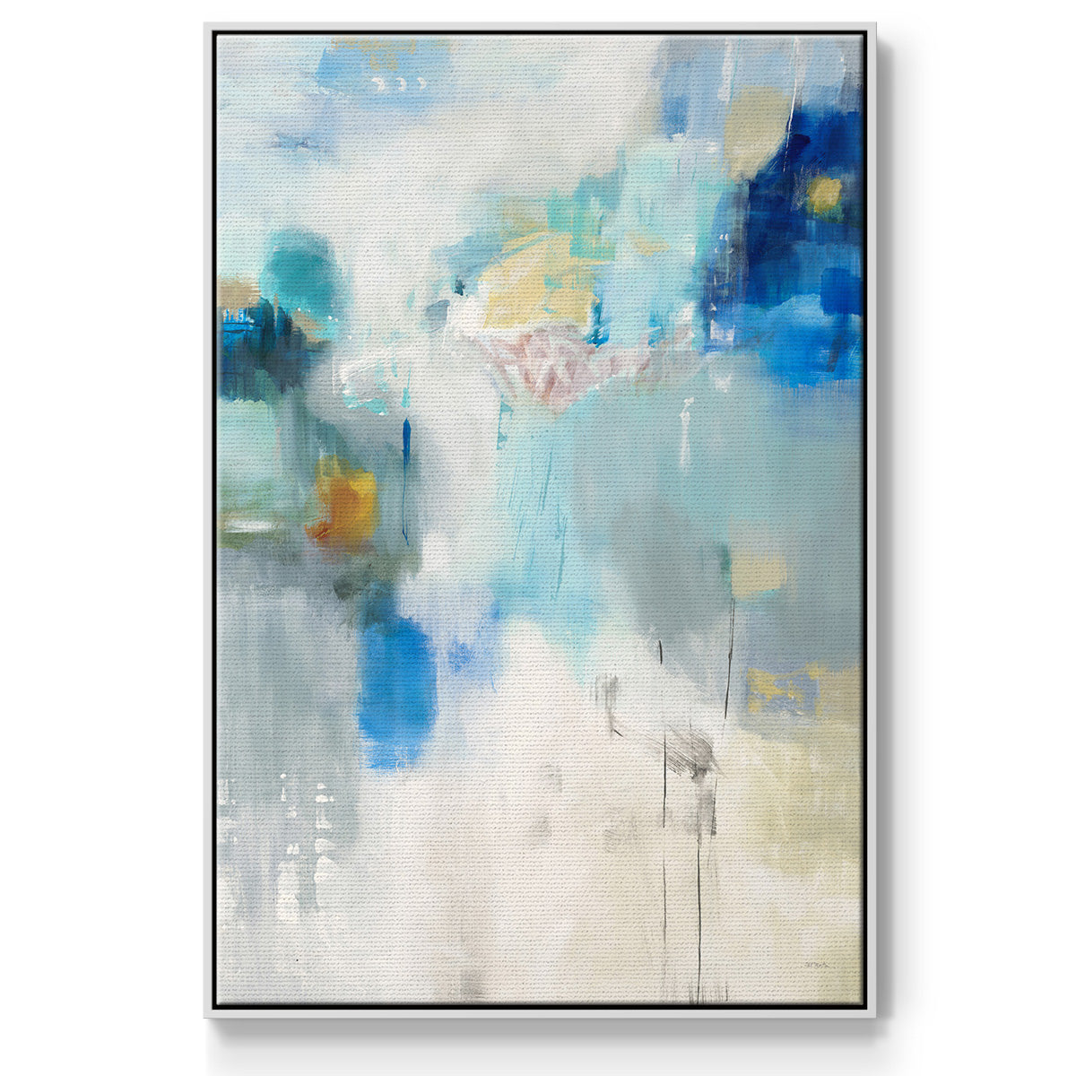 Celeste Motion I - Framed Premium Gallery Wrapped Canvas L Frame - Ready to Hang