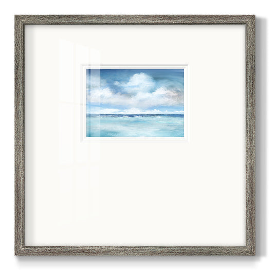 Caribbean Clouds Premium Framed Print Double Matboard