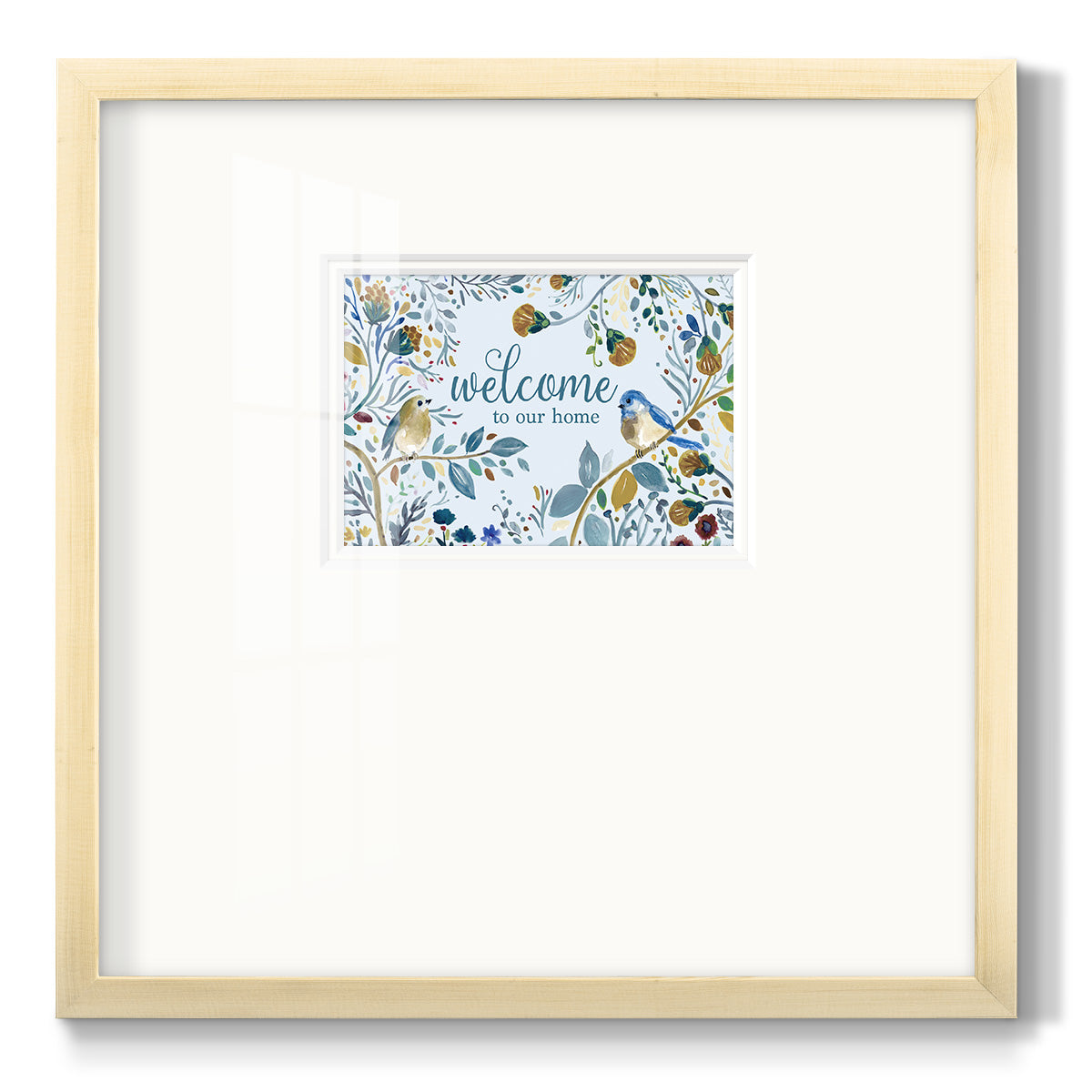 Welcome to Our Home Premium Framed Print Double Matboard