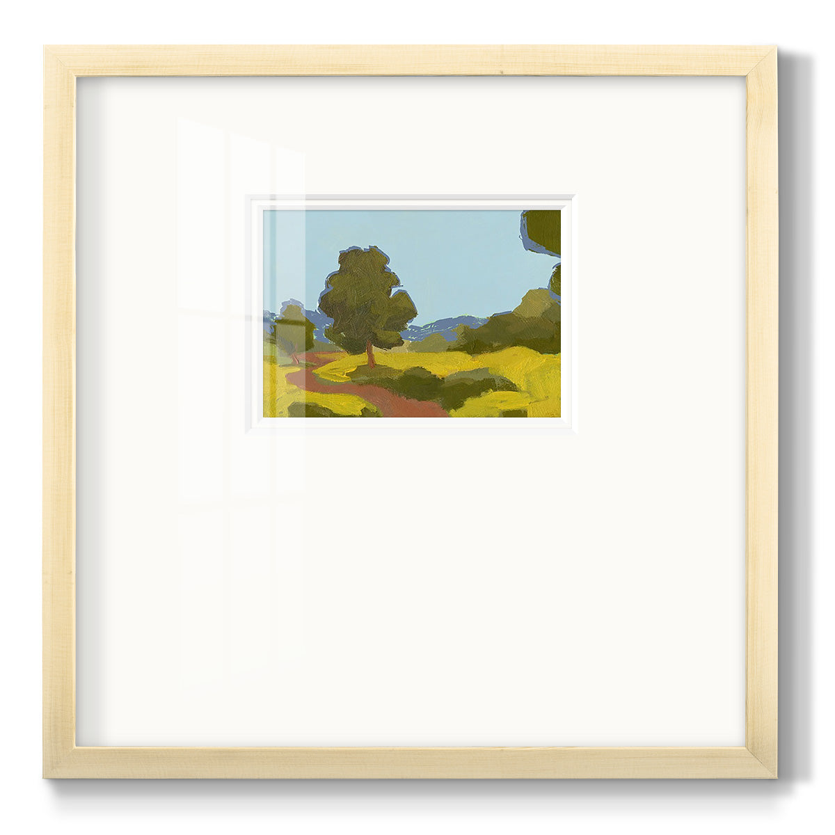 Bright Park I Premium Framed Print Double Matboard