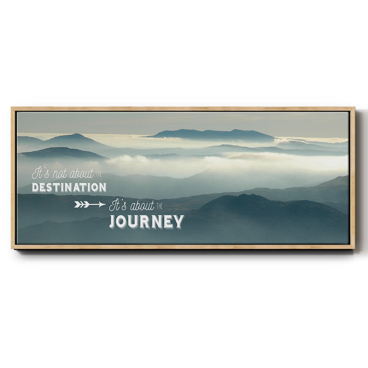 The Journey - Floater Framed Canvas Print
