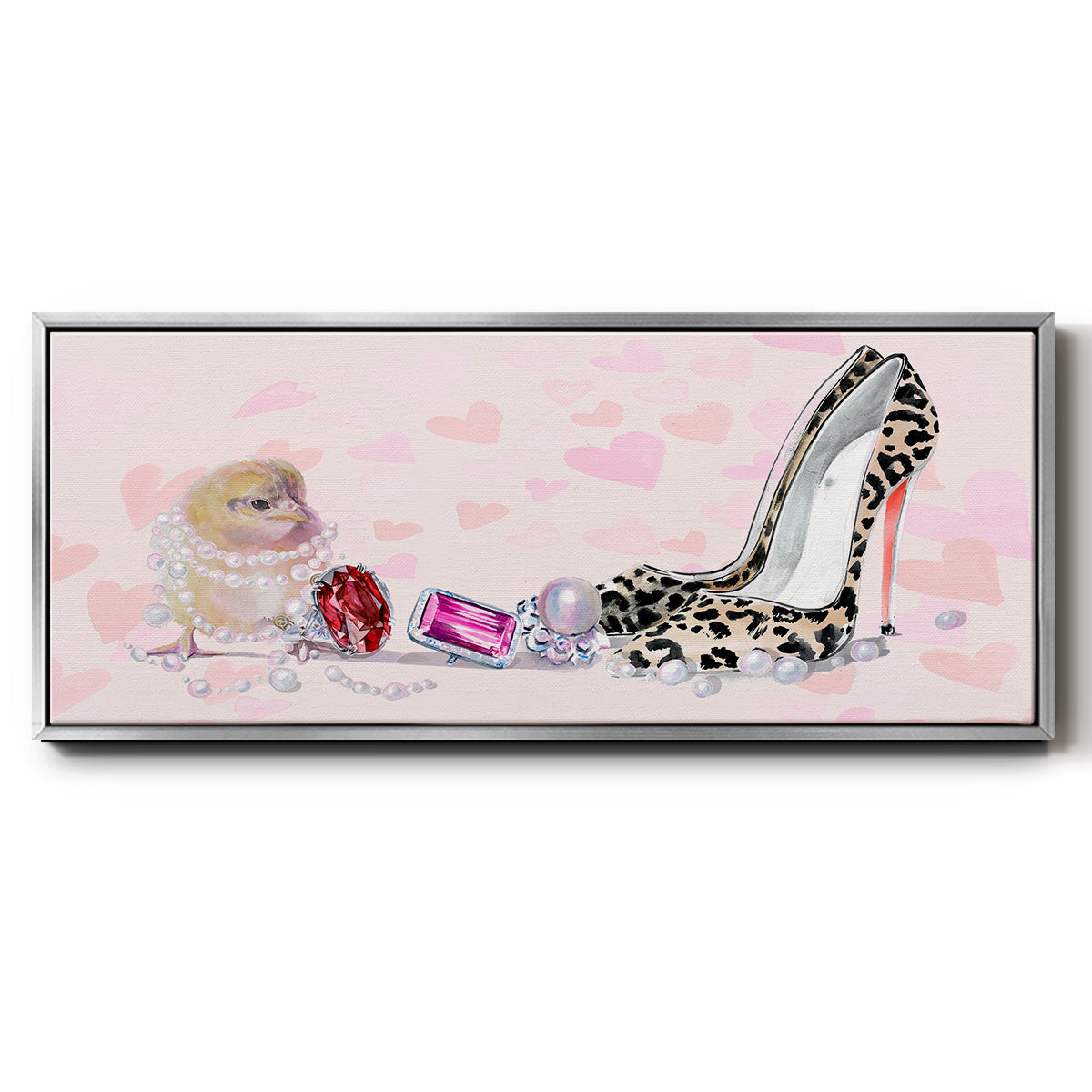 Cute Couture Collection D - Floater Framed Canvas Print