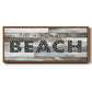 Better at the Beach - Floater Framed Canvas Print