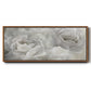 Soft Peony Lace - Floater Framed Canvas Print