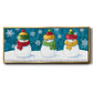 A Frosty Kiss - Floater Framed Canvas Print