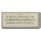 Manuscript Sampler III - Floater Framed Canvas Print