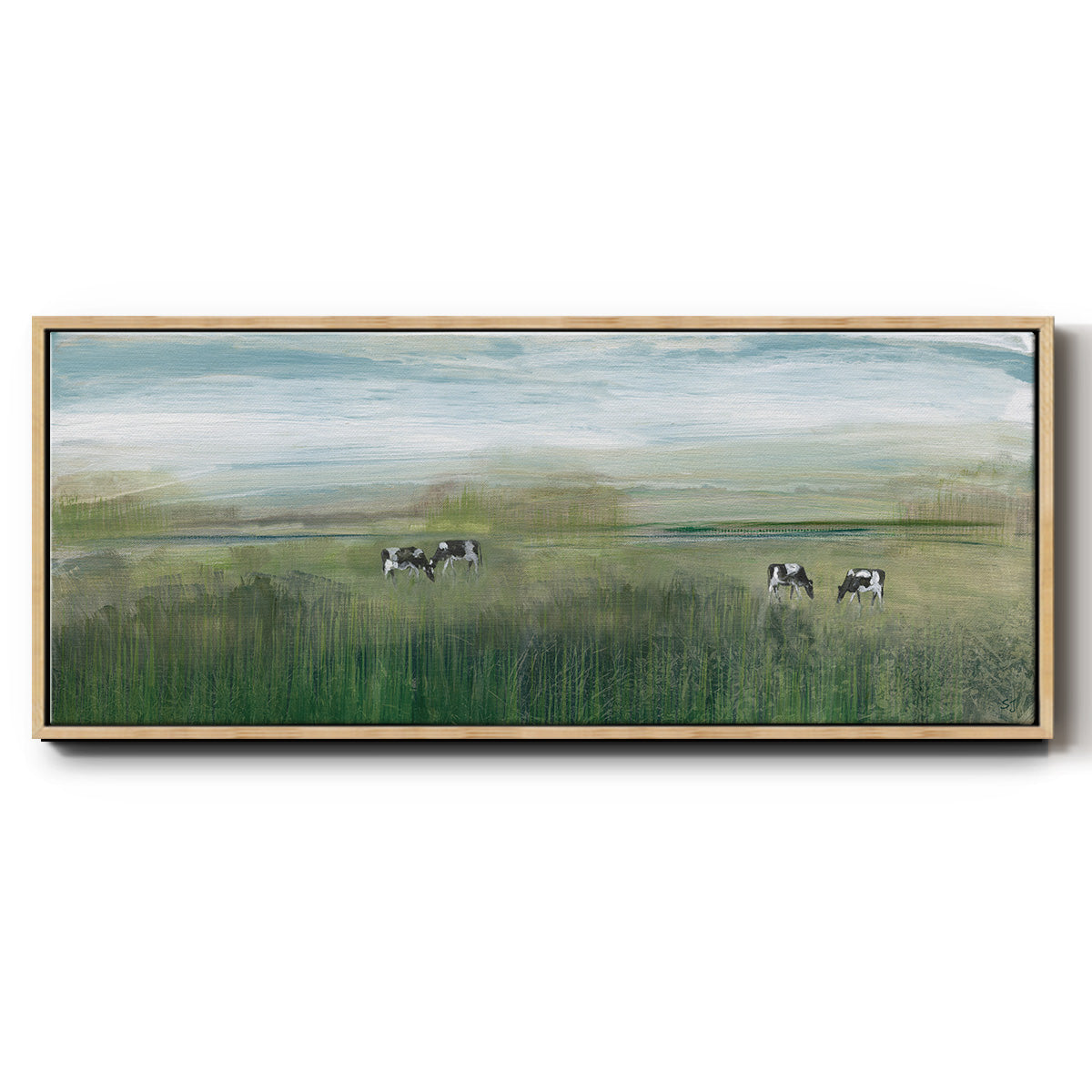 Grazing In Shandelee - Floater Framed Canvas Print