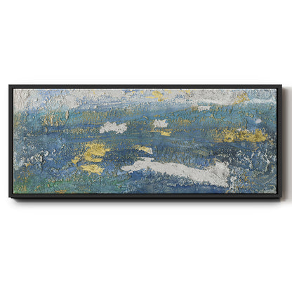 Sparkling Sea II - Floater Framed Canvas Print