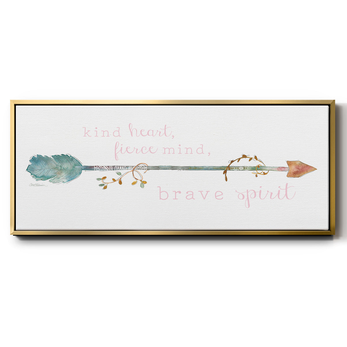Brave Spirit - Floater Framed Canvas Print