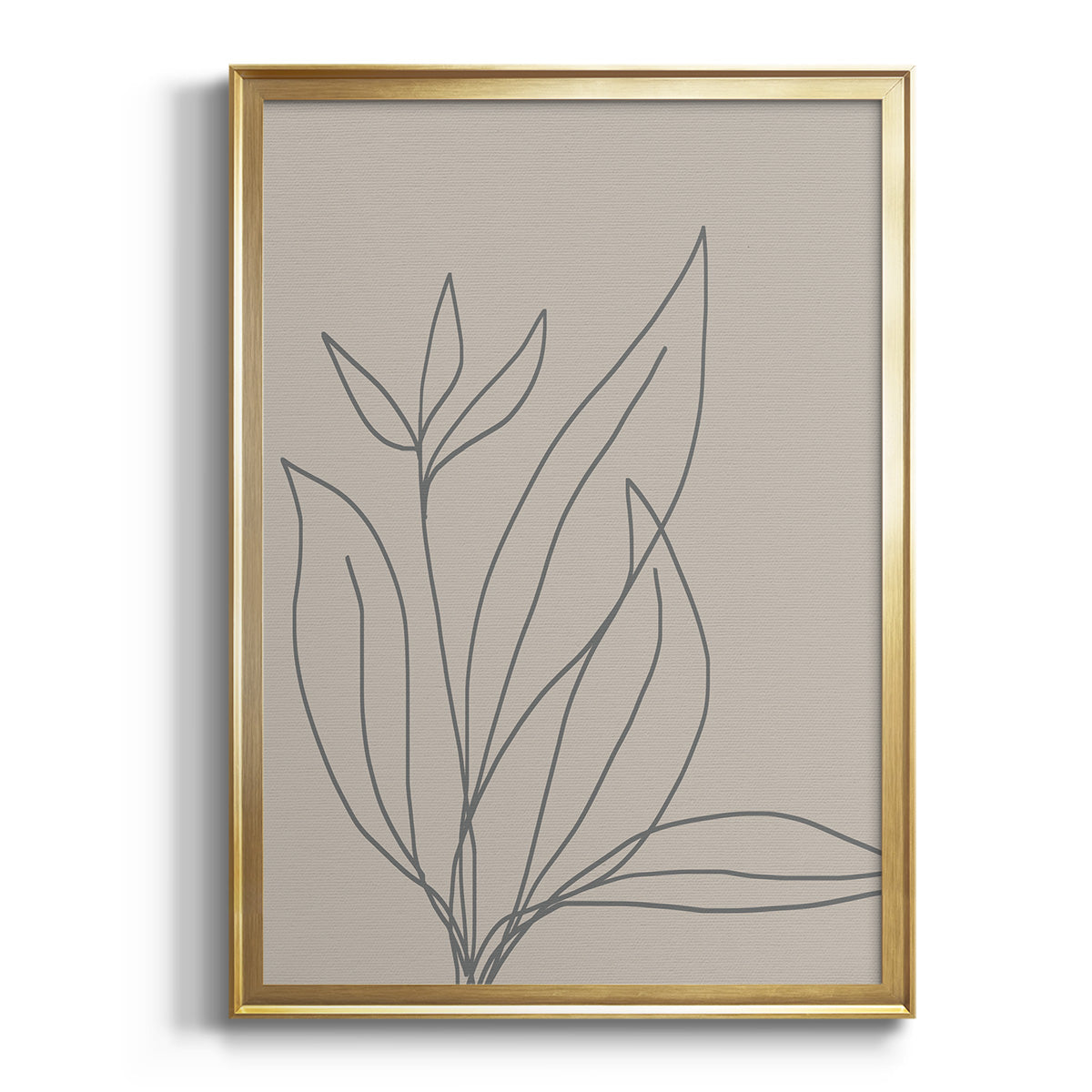 Neutral Lines I - Modern Framed Canvas Print