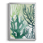 Textured Coral I - Modern Framed Canvas Print