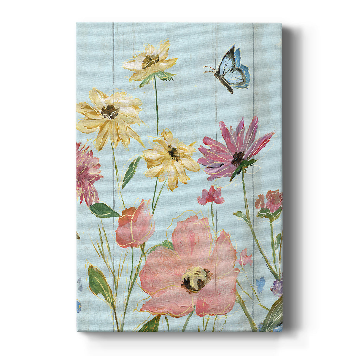 Wildflower Flutter II Premium Gallery Wrapped Canvas - Ready to Hang