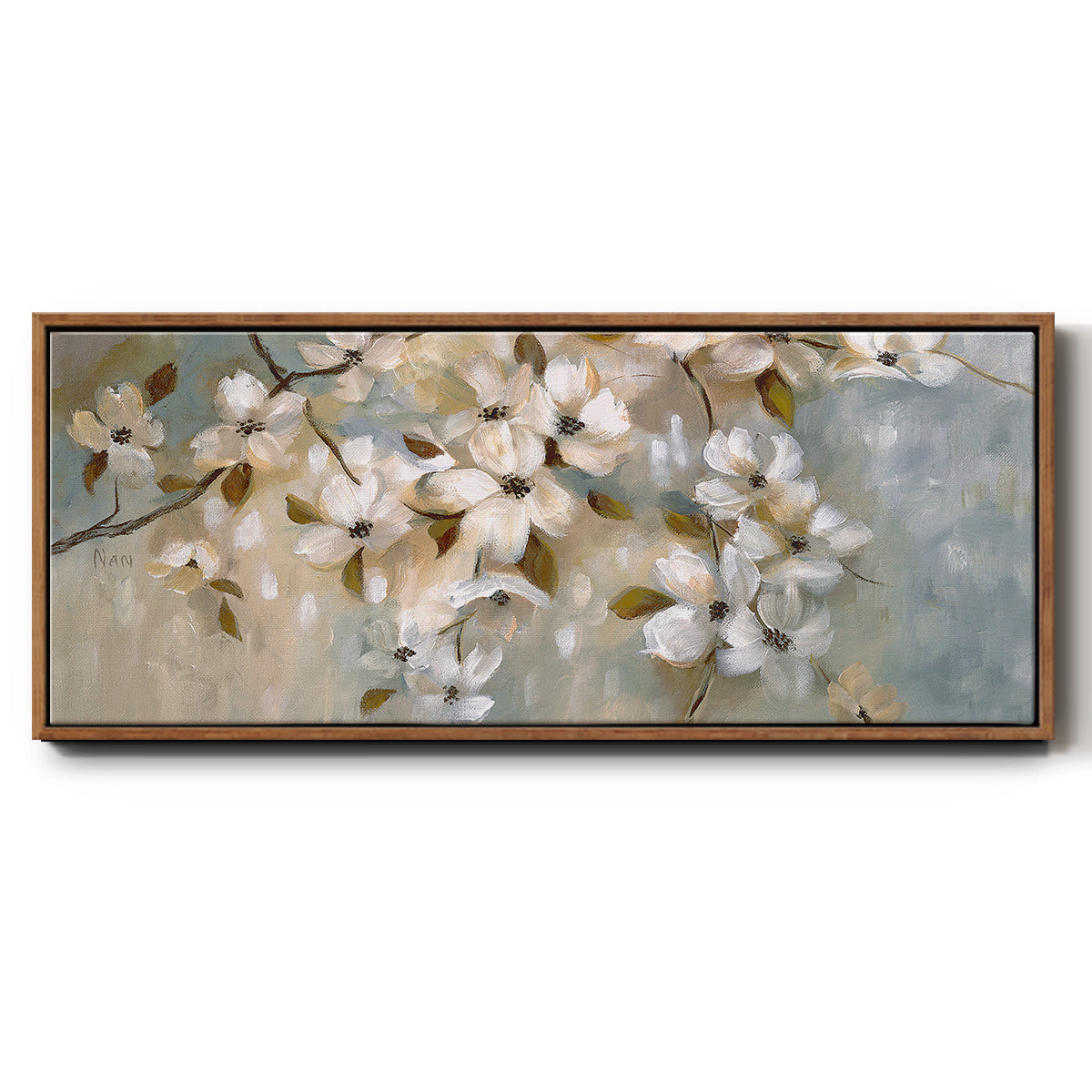Blossoms of May - Floater Framed Canvas Print