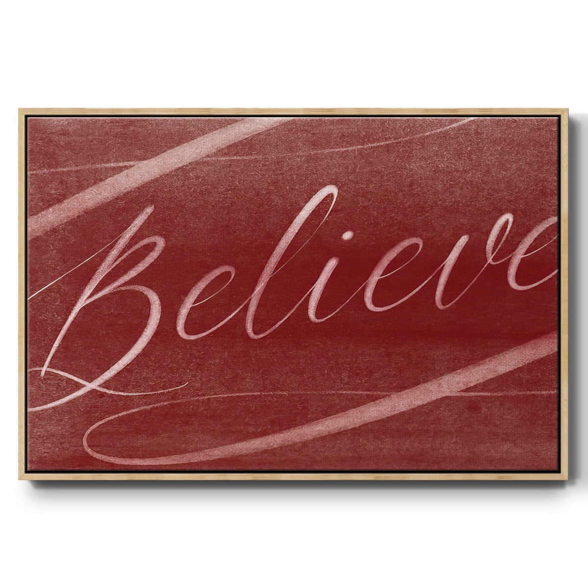 Believe - Floater Framed Canvas Print