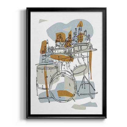 Rehearsal IV - Modern Framed Canvas Print