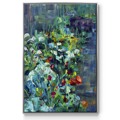 Lots of Love in the Garden - Floater Framed Canvas Print