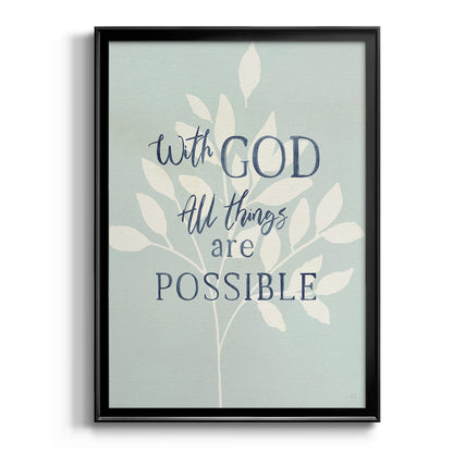 All Things - Modern Framed Canvas Print