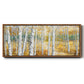 Birch Path II - Floater Framed Canvas Print