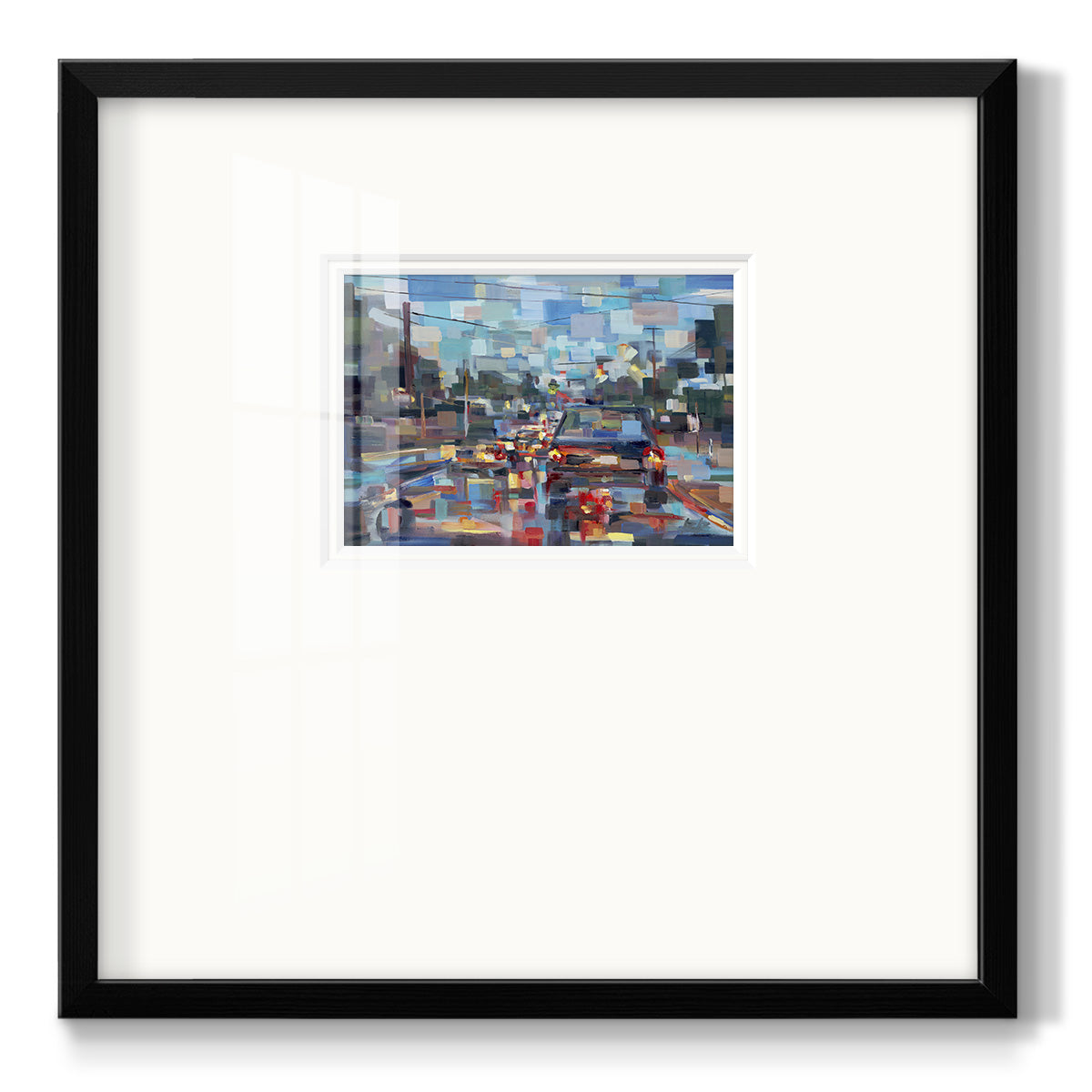 Red Traffic- Premium Framed Print Double Matboard