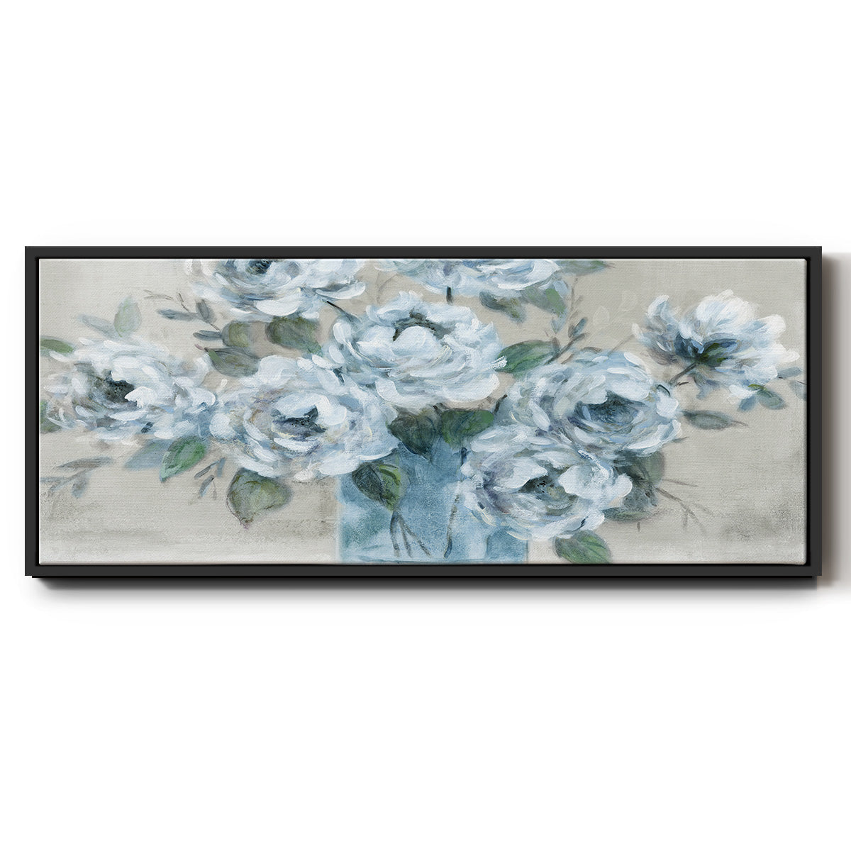 Tender Roses - Floater Framed Canvas Print