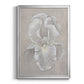 White Iris II - Modern Framed Canvas Print
