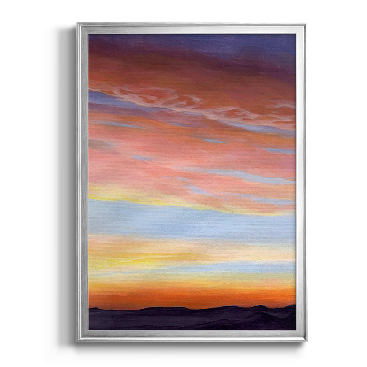 Ignited Dusk II - Modern Framed Canvas Print