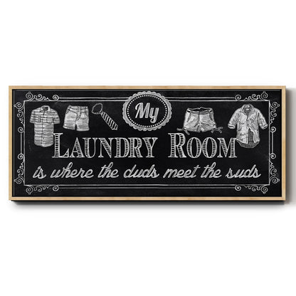 Duds and Suds - Floater Framed Canvas Print