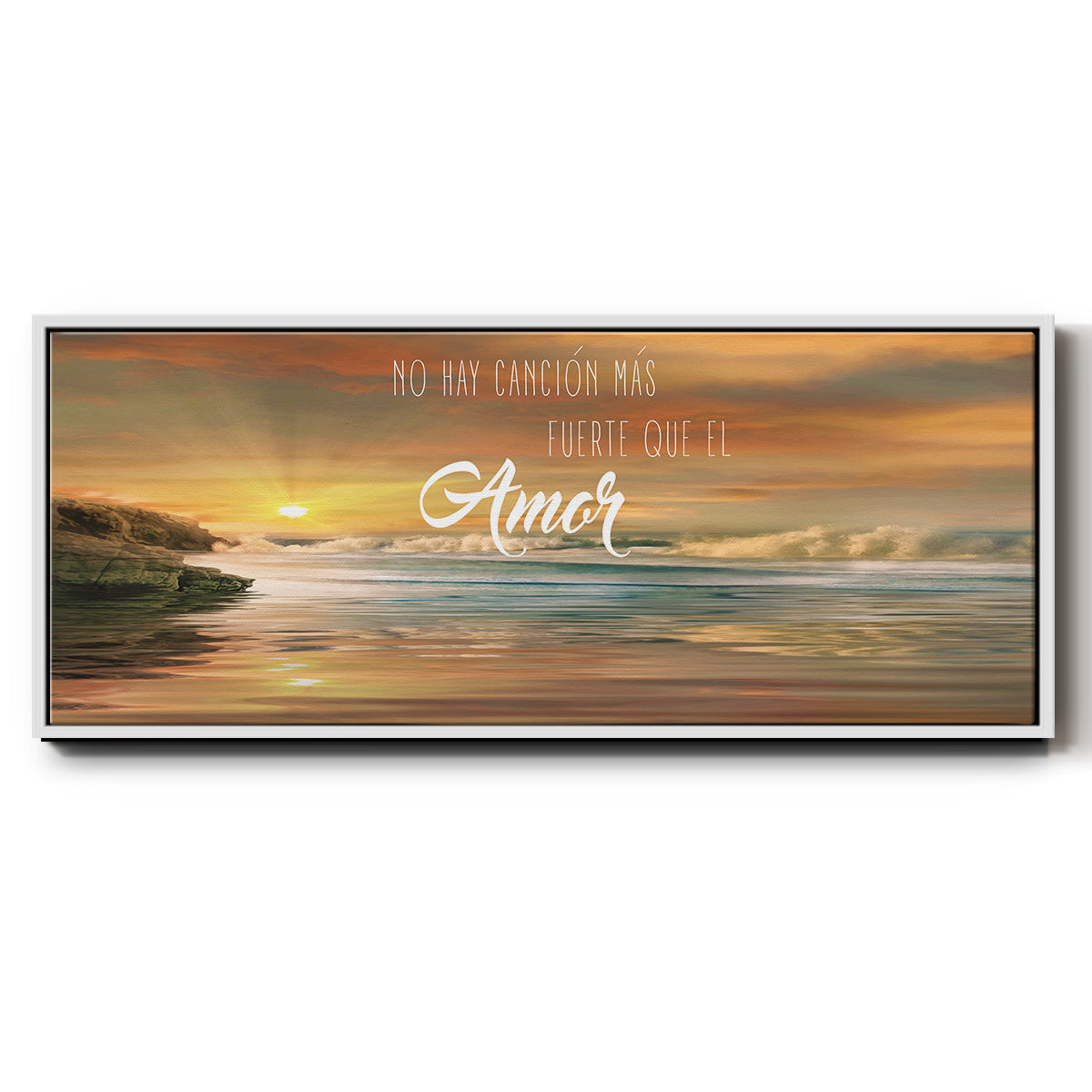 Amor - Floater Framed Canvas Print